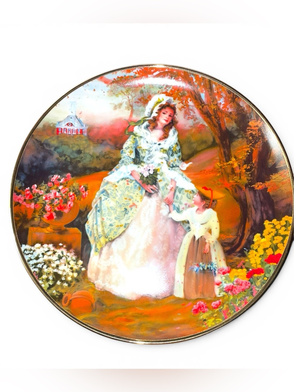 Elizabeth Bob Guge Collectible Bridal Plate #2449M Vintage 1986 - Picture 2 of 7